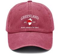 Greenland Hat Casquette de baseball Make America Go Away, bordeaux, 53