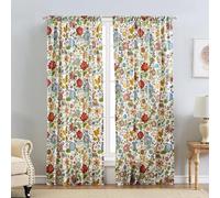 Greenland Home Astoria Paire de Rideaux Blanc 241,3 cm de Long