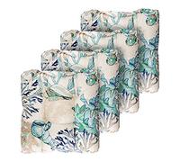 Greenland Home Atlantis Lot de 4 Coussins de Chaise Triple