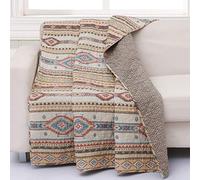 Greenland Home Fashions Barefoot Bungalow Phoenix Plaid Marron Clair 127 x 152,4 cm