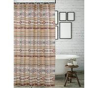 Greenland Home Fashions Barefoot Bungalow Phoenix Rideau de Douche, 183 x 183 cm, Brun Clair
