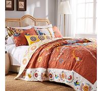 Greenland Home Fashions Barefoot Bungalow Topanga Parure de lit, 3 pièces, Multi, Full/Queen