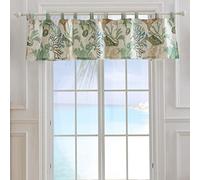 Greenland Home Fashions Tour de fenêtre de Bungalow Pieds Nus, Jade, 84 x 19