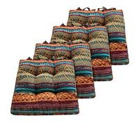 Greenland Home Galette de Chaise Triple rembourrée, 4 pièces (Lot de 1), sud-Ouest