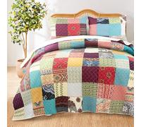 Greenland Home Renee Upcycle Parure de lit 2 pièces en Tissu doublé de Coton pour lit Simple/XL