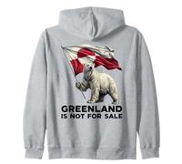 Greenland is Not for Sale Ours Polaire USA Danemark Drapeau Groenland Sweat à Capuche