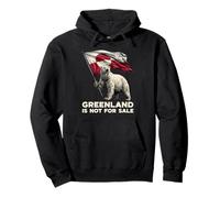 Greenland is Not for Sale Ours Polaire USA Danemark Drapeau Groenland Sweat à Capuche