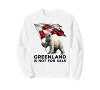 Greenland is Not for Sale Ours Polaire USA Danemark Drapeau Groenland Sweatshirt