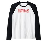 Greenland is Not for Sales Politics Tees, Tops et Accessoires Manche Raglan