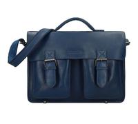 Greenland Nature Attaché-case Cuir véritable 40 cm bleu