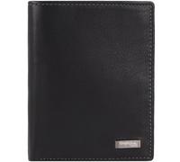 Greenland Nature Black Nappa Porte-monnaie en cuir RFID 9,5 cm schwarz (3036-schwarz)