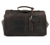 GreenLand Nature Cartable marron en cuir pour femme et homme - Westcoast Original Doc-Case Brown with Strap 67065