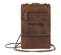 GreenLand Nature Étui pour carte d'identité marron en cuir pour femme et homme - Montenegro Passport / Document Case 273504