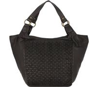 Greenland Nature Femi & Nine Sac à bandoulière Cuir véritable 38 cm noir