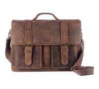 GreenLand Nature Mallette marron en cuir pour femme et homme - Montenegro Briefcase 273506