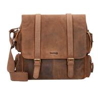 Greenland Nature Montenegro Messenger en cuir 31 cm Compartiment pour ordinateur portable brun