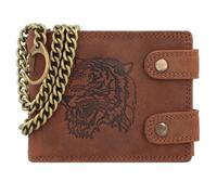 Greenland Nature Montenegro Porte-monnaie Protection RFID Cuir véritable 12 cm brun