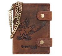 Greenland Nature Montenegro Porte-monnaie Protection RFID Cuir véritable 2 cm brun