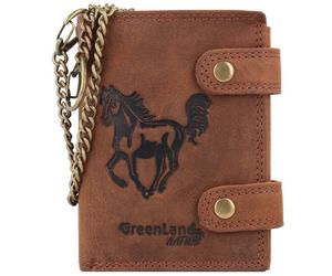 Greenland Nature Montenegro Porte-monnaie Protection RFID Cuir véritable 2 cm brun