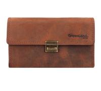 Greenland Nature Montenegro Porte-monnaie serveur Porte-monnaie RFID en cuir 16,5 cm brun