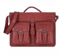 Greenland Nature Nature Attaché-case Cuir véritable 40 cm rouge