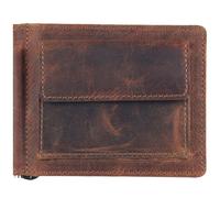 Greenland Nature Porte-monnaie Montana Dollarclip cuir 11,5 cm brun