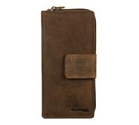GreenLand Nature porte-monnaie Montenegro Long Wallet RFID XL Brown