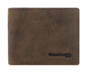 Greenland Nature Porte-monnaie RFID en cuir 11,5 cm brun