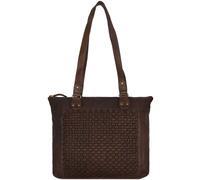 Greenland Nature Sac bandoulière 'Femi & Nine' brun foncé, Taille One Size