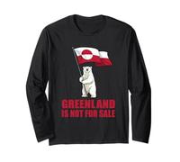 Greenland Not for Sale Tee Groenland Drapeau Ours Groenland Groenland Manche Longue
