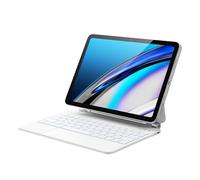 GreenLaw Étui pour iPad 10e génération avec Support de Clavier de Style Magique, rétroéclairage 7 Couleurs, Surface résistante aux Taches, pavé Tactile Multiple, pour iPad 10,9" 2022, Blanc