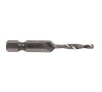 Greenlee DTAP6-32 Combination Drill/Tap Countersink Drill Bit for up to 10-Gauge Metal, Combination Drill, Tap, and Deburr Bit with Quick Change Hex, 6-32 NC