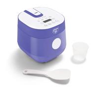 GreenLife - Cuiseur à riz numérique, 2 tasses non cuites / 4 tasses cuites, casserole amovible en céramique anti-adhésive sans PFAS, préréglés à une seule touche, avoine, quinoa, riz brun, maintient