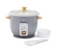 GreenLife Cuiseur vapeur pour cuiseur à riz de 6 tasses, casserole anti-adhésive amovible en céramique sans PFAS, préréglages automatiques, poignée d'impression en bois, fonction de maintien au chaud