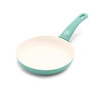 GreenLife Soft Grip Poêle à Frire avec Revêtement Antiadhésif Sain en Céramique, 20 cm, Sans PFAS, Va au Lave-Vaisselle et au Four, Turquoise ( Sans induction )