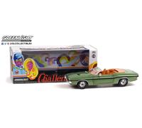 Greenlight 1:18 1970 Dodge Challenger R/T Conv. Vert W / Fauve Intérieur Neuf