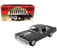 Greenlight 1/18 GMP-18925 - 1971 Chevrolet Nova - Noir Mat Mort Preuve Neuf
