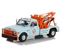 Greenlight 30275 1969 Chevy C-30 Dually Wrecker - Gulf Oil 'Welding Tire Collision' (Hobby Exclusive) Échelle 1/64 moulé sous pression
