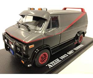 Greenlight - A-TEAM DieCast Model Car 12cm Van GMC VANDURA 1983 Scale 1/43 ORIGINAL