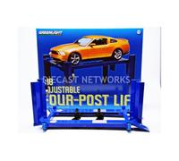 Greenlight Collectibles - 1/18 - Accessoires Pont Elevateur 4 Colonnes - 4 Post Service Lift - 12884-Greenlight