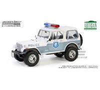 Greenlight Collectibles 1/18 - Jeep Cj-7 Clearwater Florida Police Department - 1982 19140-Greenlight Collectibles