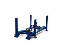 Greenlight Collectibles - 12884 - Véhicule Miniature - Modèle À L'échelle - Accessoires Pont Elévateur 4 Colonnes - 4 Post Service Lift - Echelle 1/18, Bleu