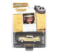 Greenlight Collectibles 39140-B Vintage Ad Cars Series 10 Modèle moulé sous pression à l'échelle 1:64 - Plymouth Fury 1957