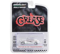 Greenlight Collectibles 62010-A Hollywood Series - Modèle moulé sous pression à l'échelle 1:64 - Graisse 1948 Ford De Luxe Convertible Greased Lightnin'