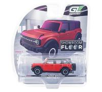 Greenlight Collectibles 68070-C Showroom Floor Series Modèle moulé sous pression à l'échelle 7-1:64 - Badlands Bronco 4 portes 2024 - Rouge piment vif