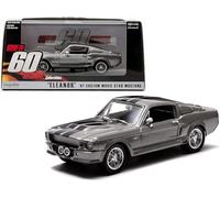 Greenlight Collectibles - 86411 - Véhicule Miniature - Modèle À L'échelle - Ford Mustang Shelby - Gt 500 Custom - Eleanor - Echelle 1/43, Gris Métal / Noir