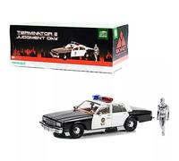 Greenlight Voiture miniature 1:18 Chevrolet Caprice Police 1987 – Terminator 2 avec figurine T-1000