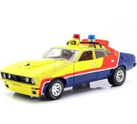 Voiture Miniature de Collection - GREENLIGHT - FORD XB Falcon V8 - Jaune - Rouge - Bleu