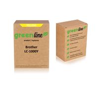 greenline remplace Brother LC-1000 Y Cartouche d'encre, jaune