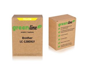 greenline remplace Brother LC-1280XLY Cartouche d'encre, jaune
